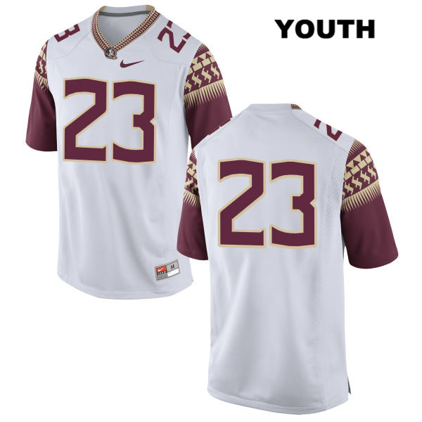 Youth NCAA Nike Florida State Seminoles #23 Cam Akers College No Name White Stitched Authentic Football Jersey LPT4569KD
